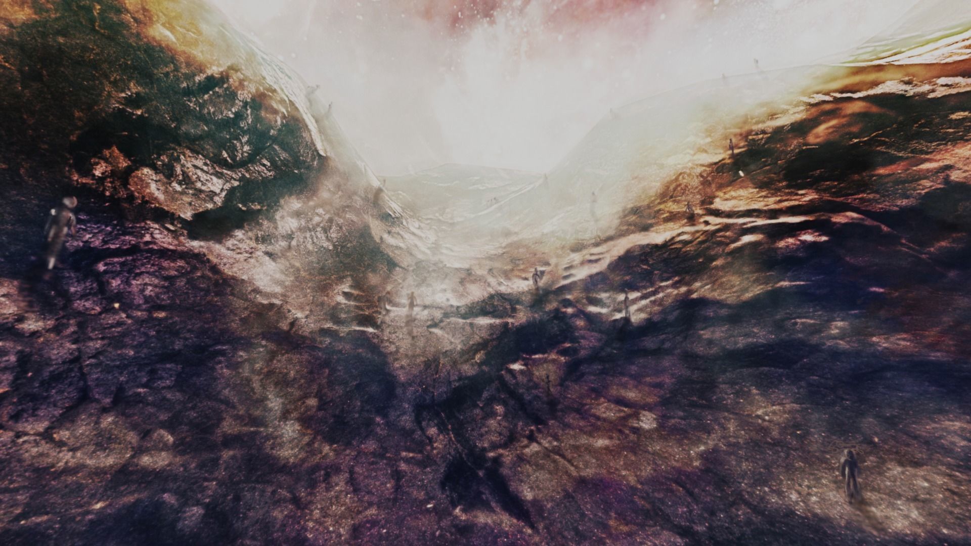 360 starfield crater environment sky Low-poly 3D model_3