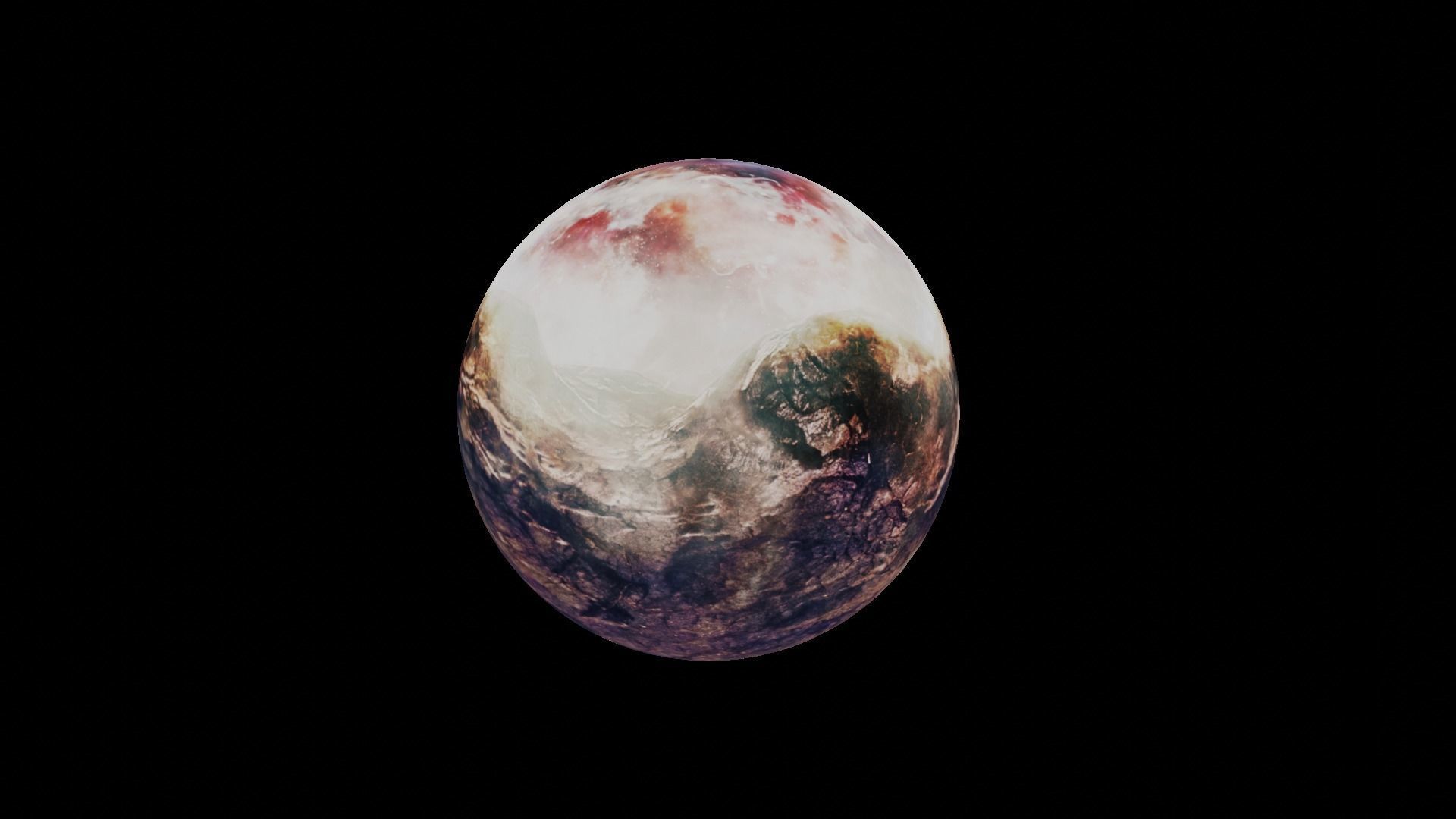 360 starfield crater environment sky Low-poly 3D model_18