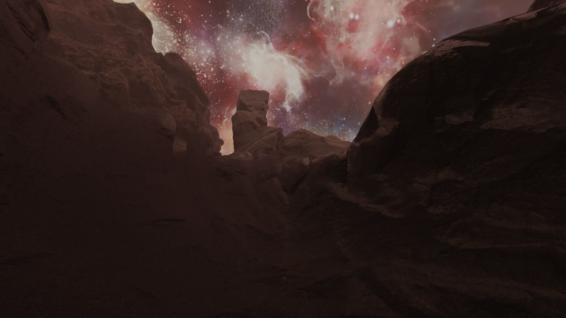 360 starfield crater environment sky Low-poly 3D model_2