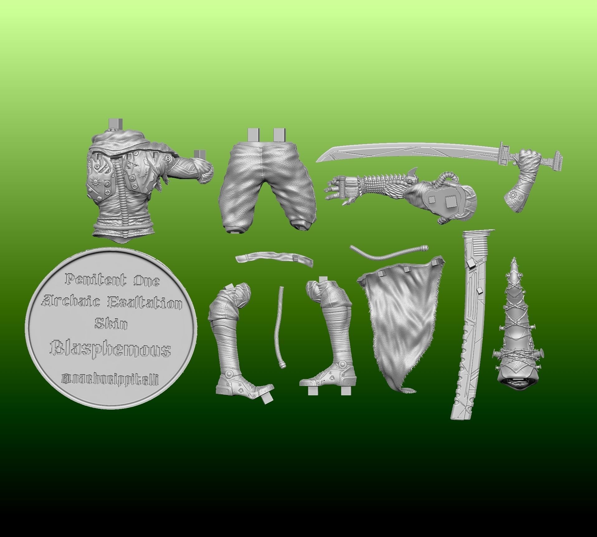 Archaic Exaltation Penitent One  3D print model_9