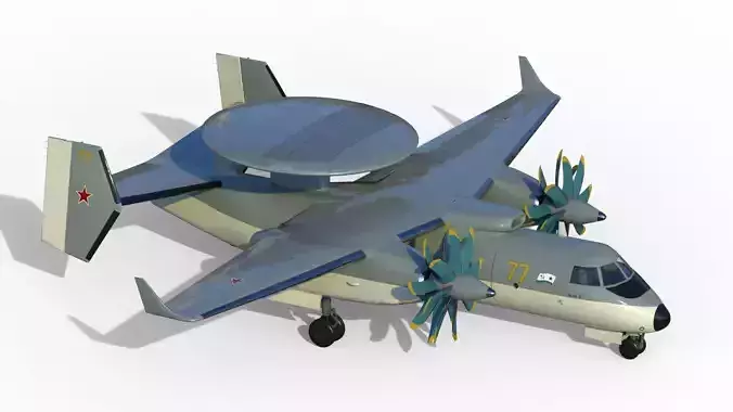 Yak-44 3D model
