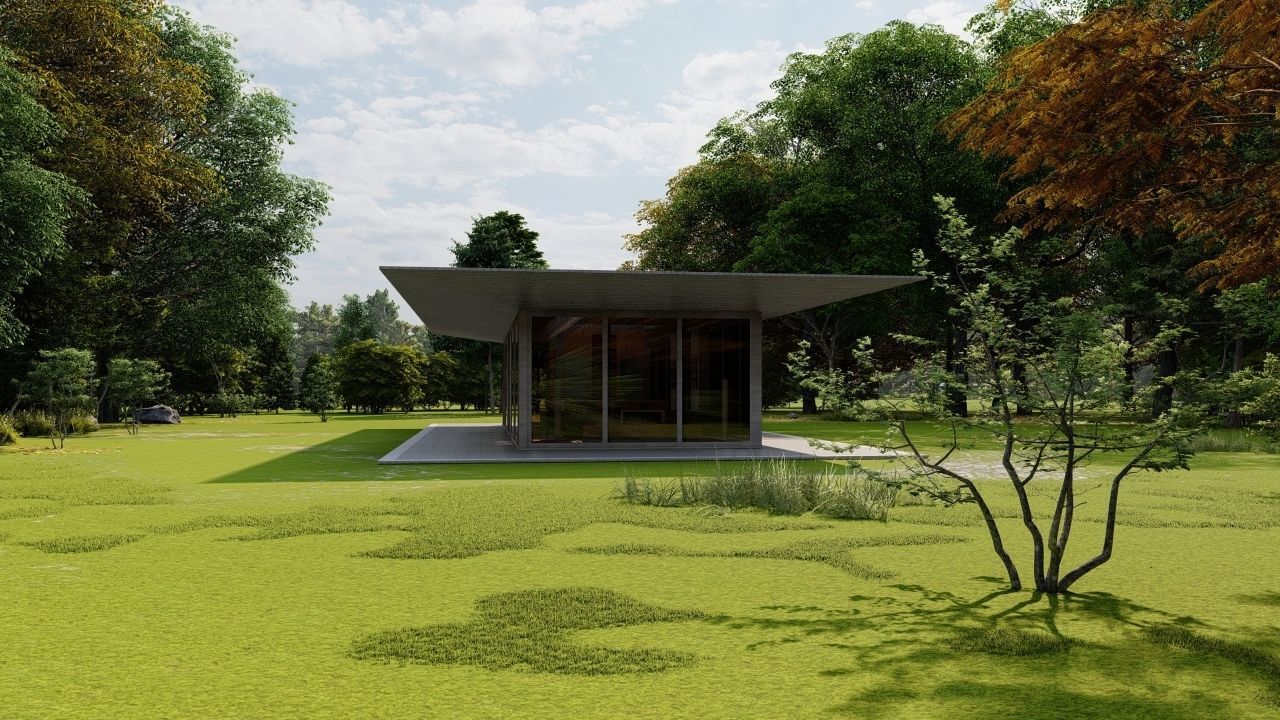 Casa Scene-villa-modern house 3D model_21