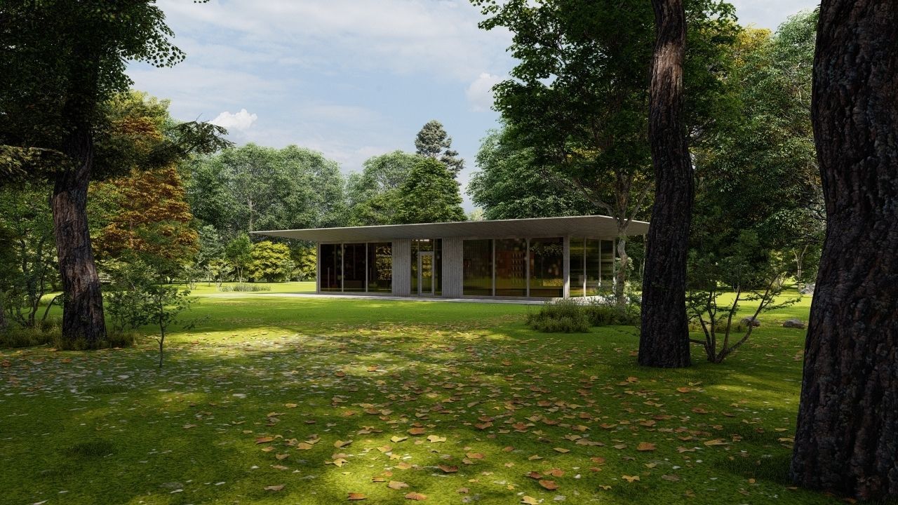 Casa Scene-villa-modern house 3D model_2