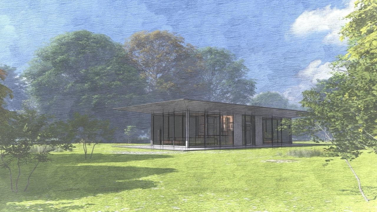 Casa Scene-villa-modern house 3D model_22