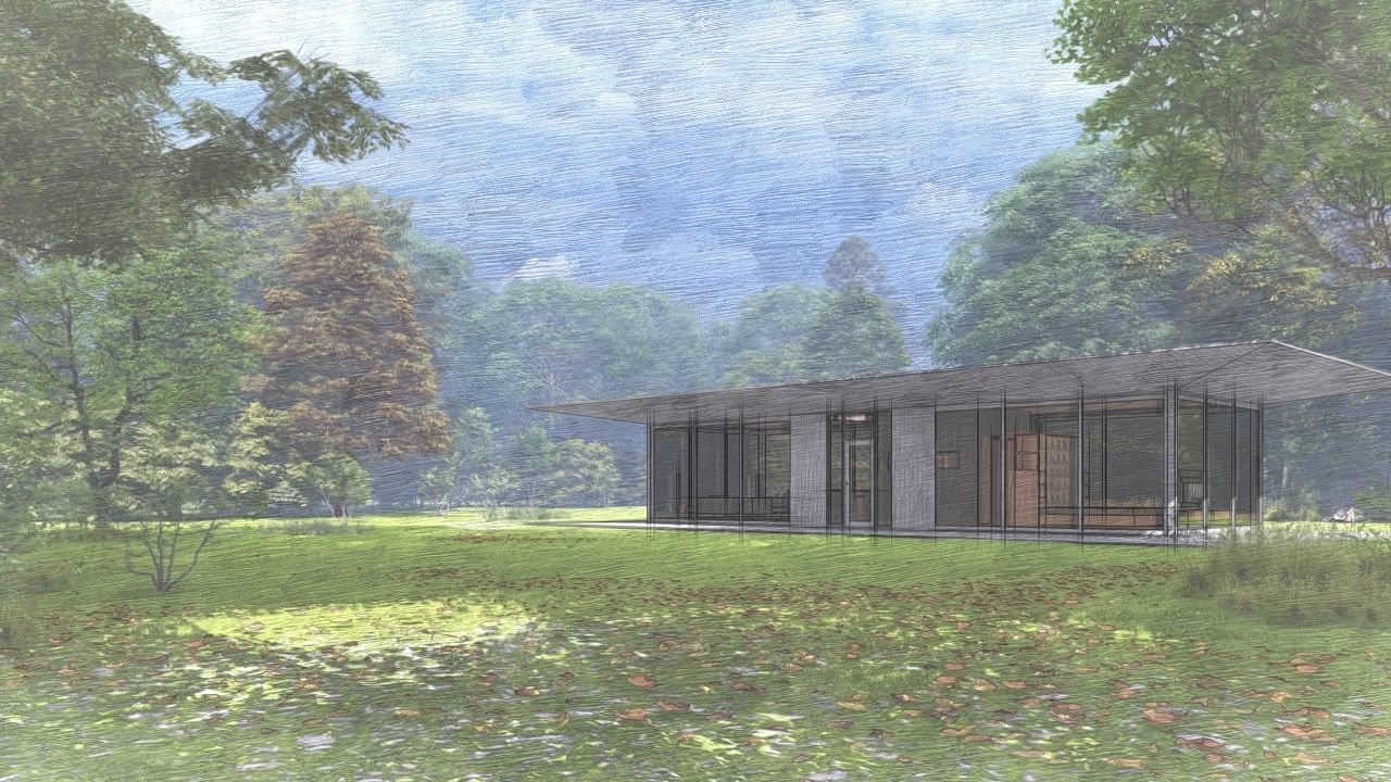 Casa Scene-villa-modern house 3D model_9