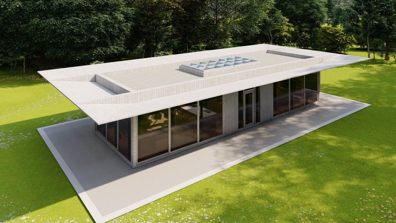 Casa Scene-villa-modern house 3D model_10