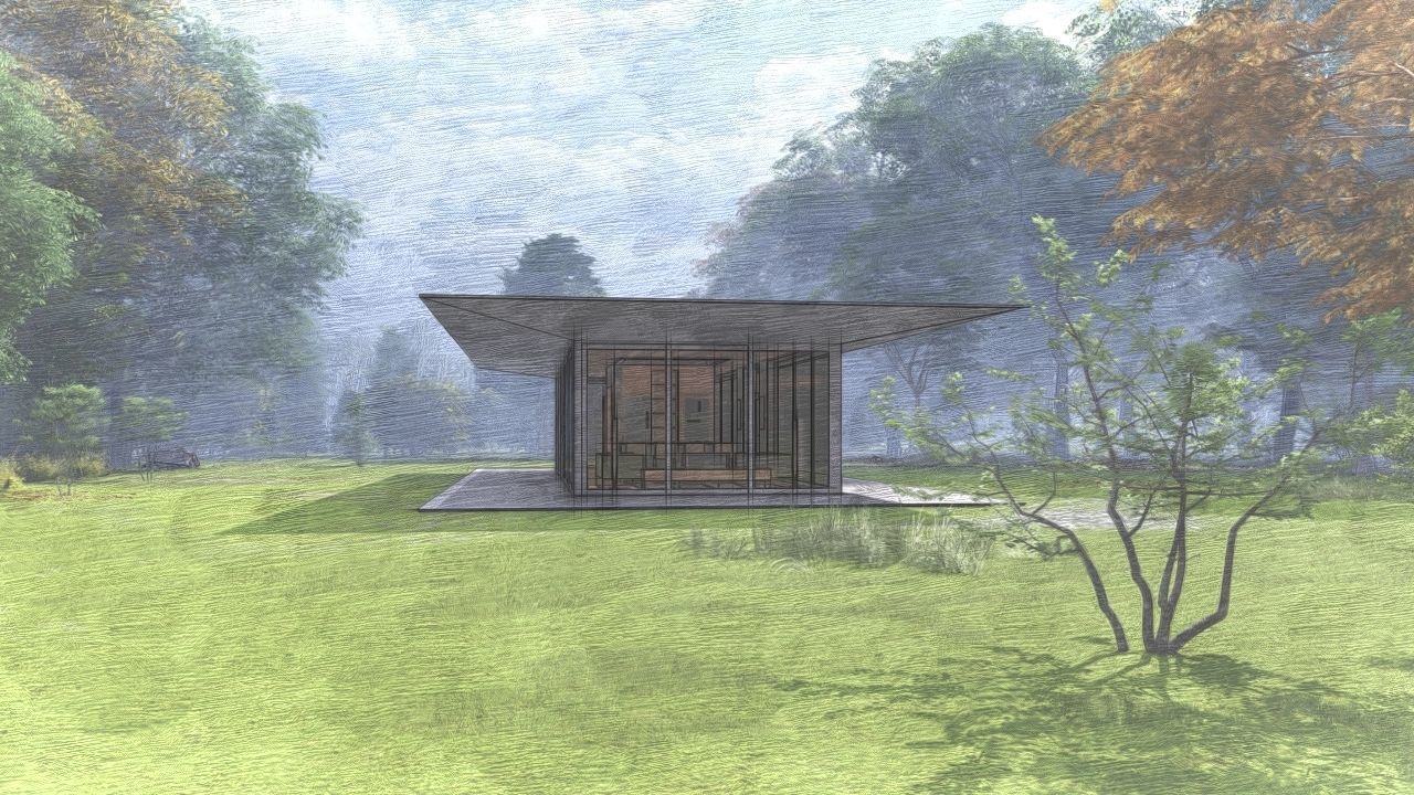 Casa Scene-villa-modern house 3D model_18