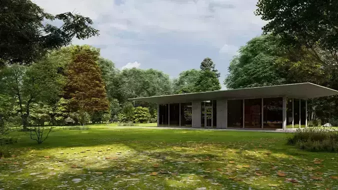Casa Scene-villa-modern house 3D model