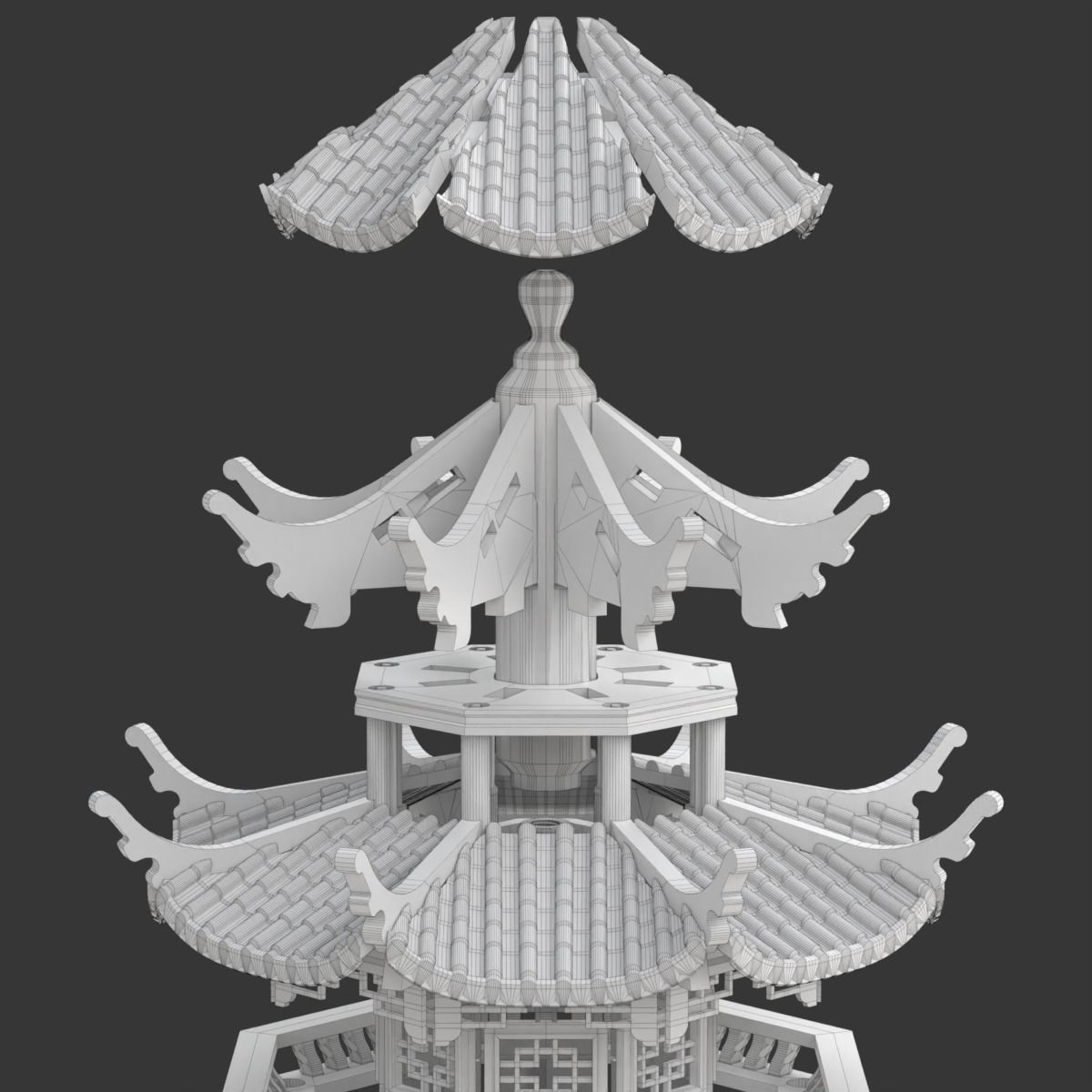 Printable Pagoda 3D print model_39
