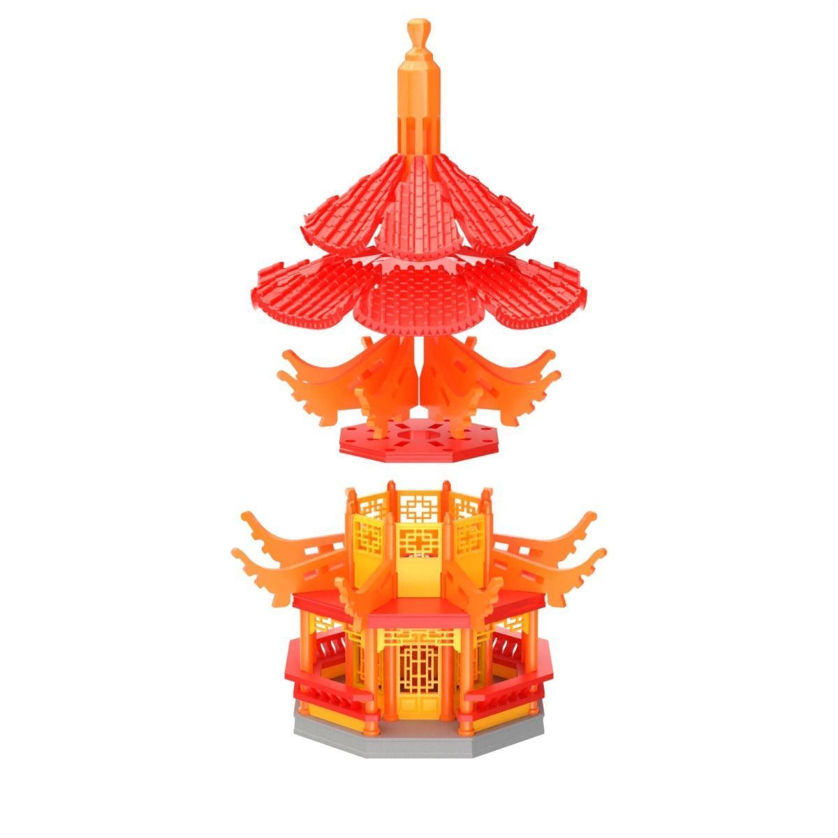 Printable Pagoda 3D print model_8