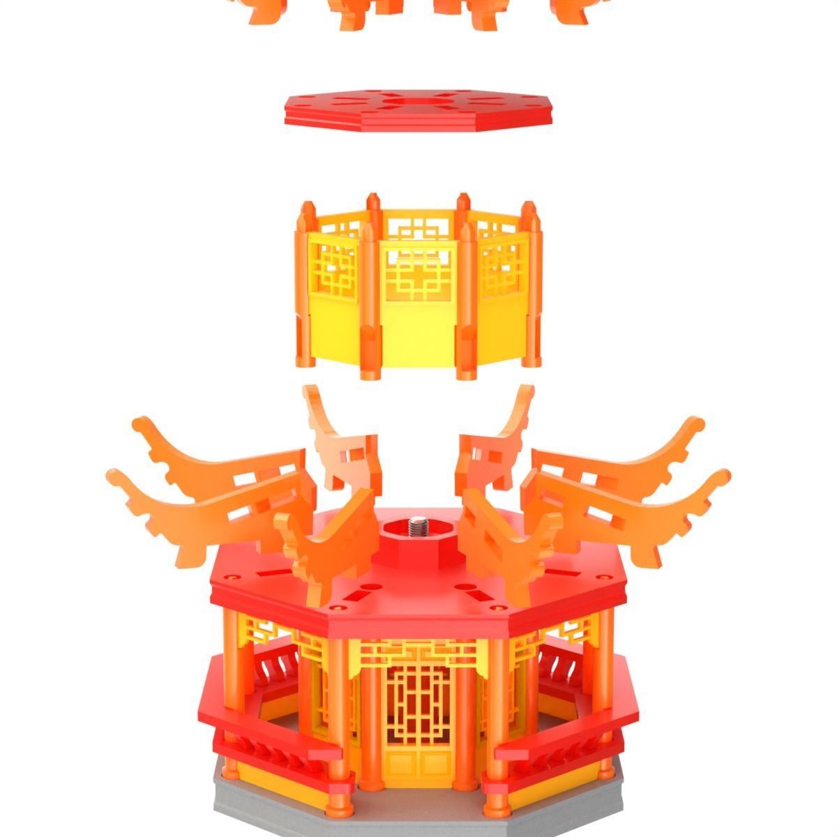 Printable Pagoda 3D print model_11