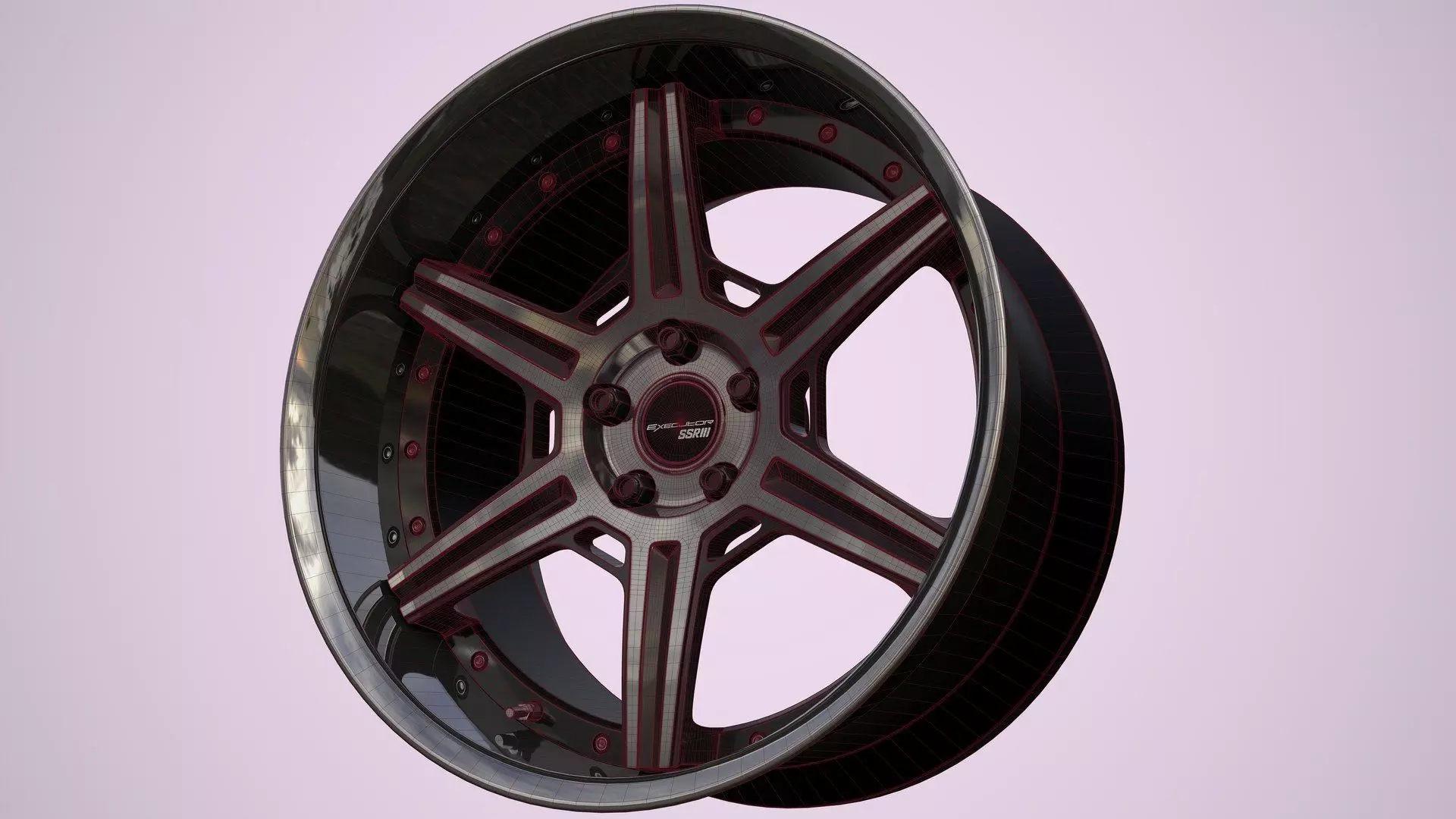 SSR Wheels  Low-poly 3D model_0