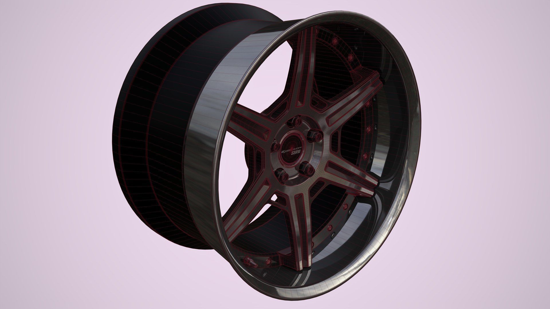 SSR Wheels  Low-poly 3D model_3