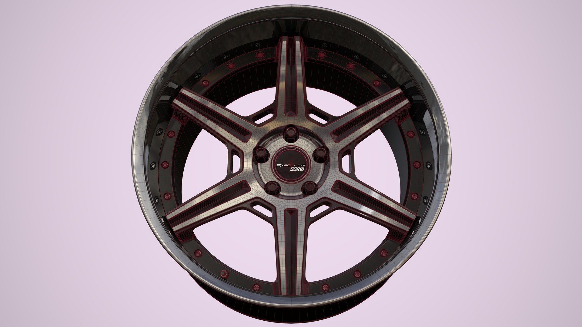 SSR Wheels  Low-poly 3D model_1