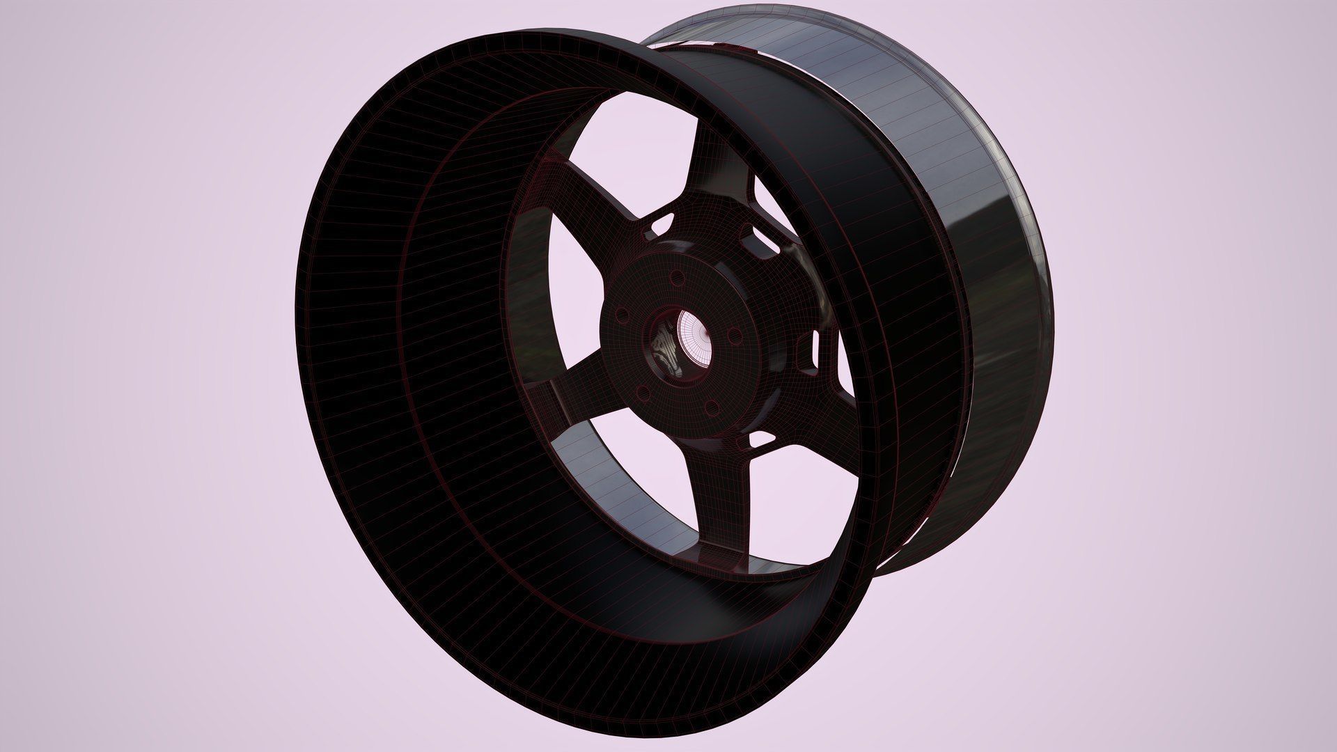 SSR Wheels  Low-poly 3D model_7
