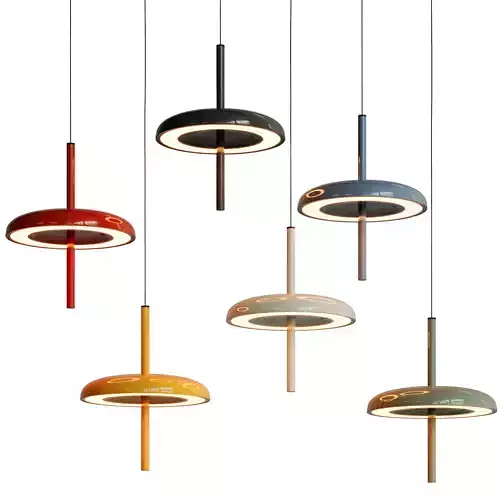 Nexia Porte Suspended Lamp In 6 Colors 3D model