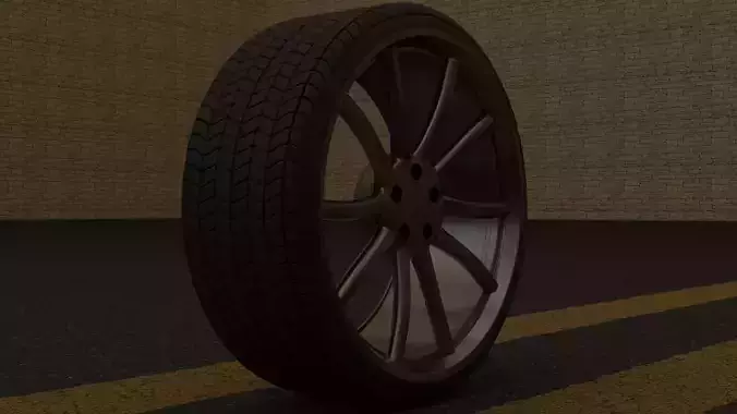 Car Wheel and Tire