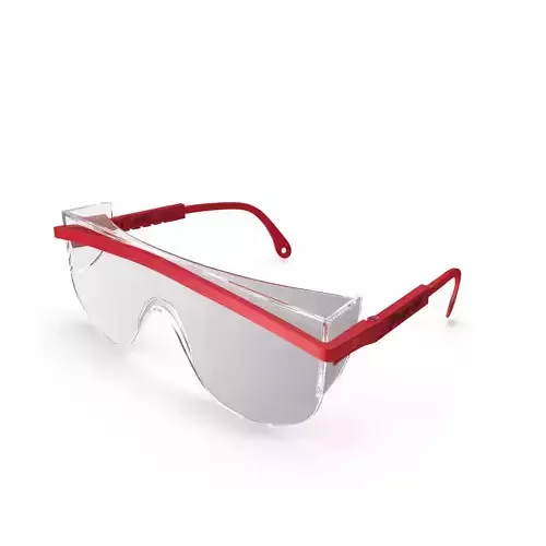 SO Glasses Safety Clear Low-poly 3D model
