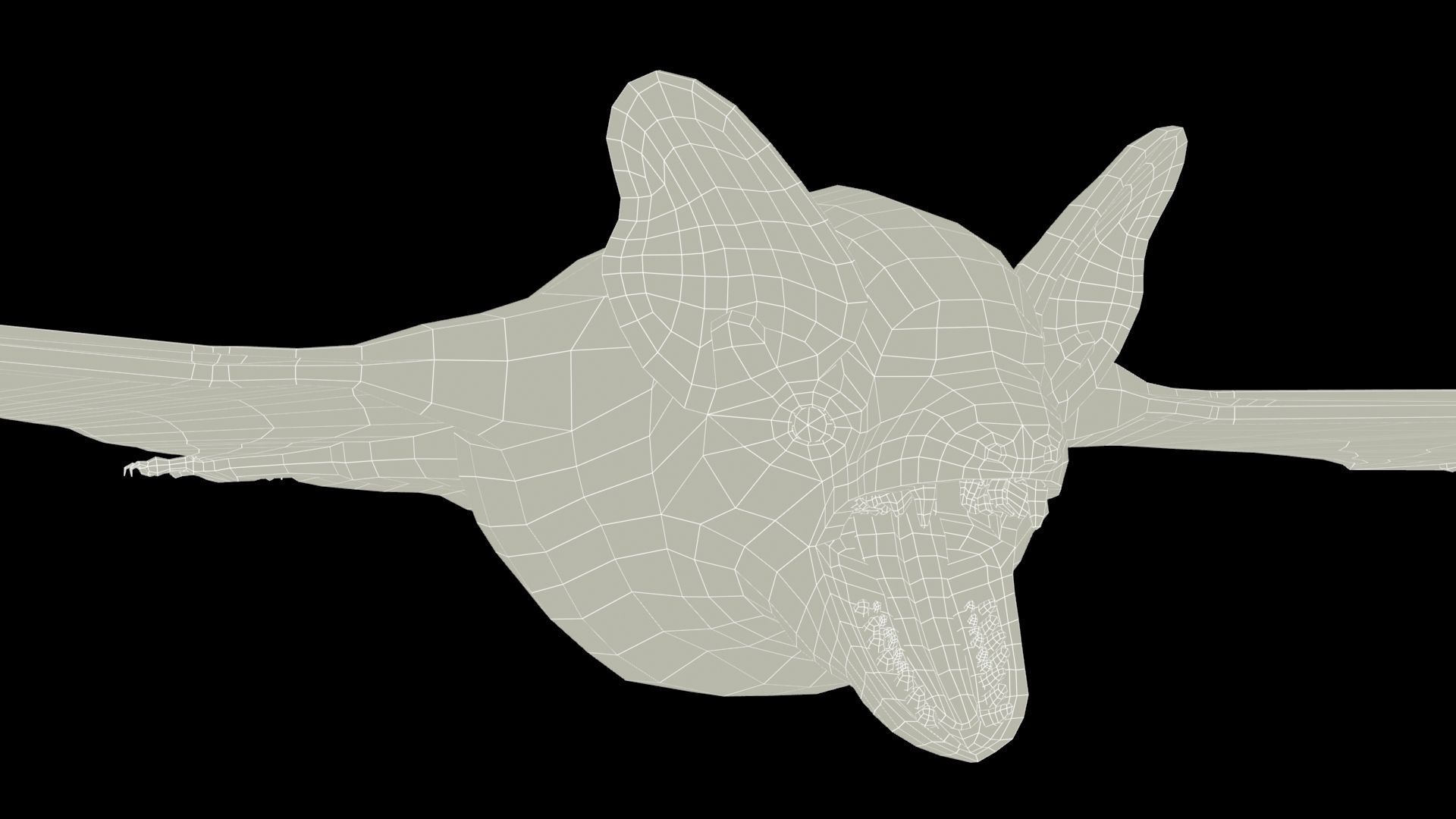 Common Pipistrelle Bat Low-poly 3D model_14