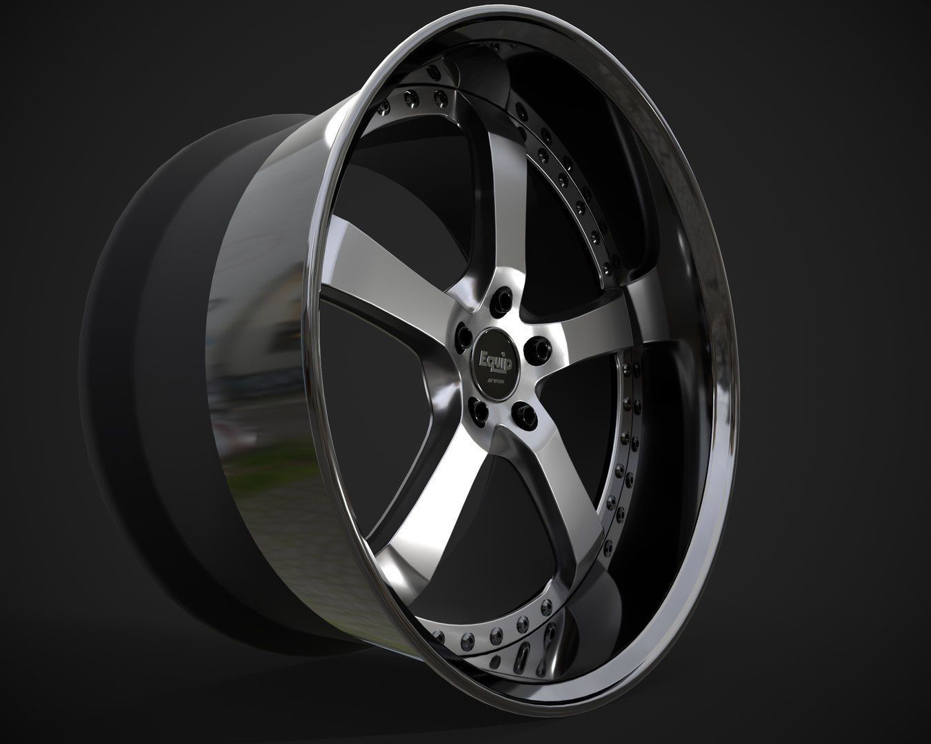 Rim Equip E05 Low-poly 3D model_2