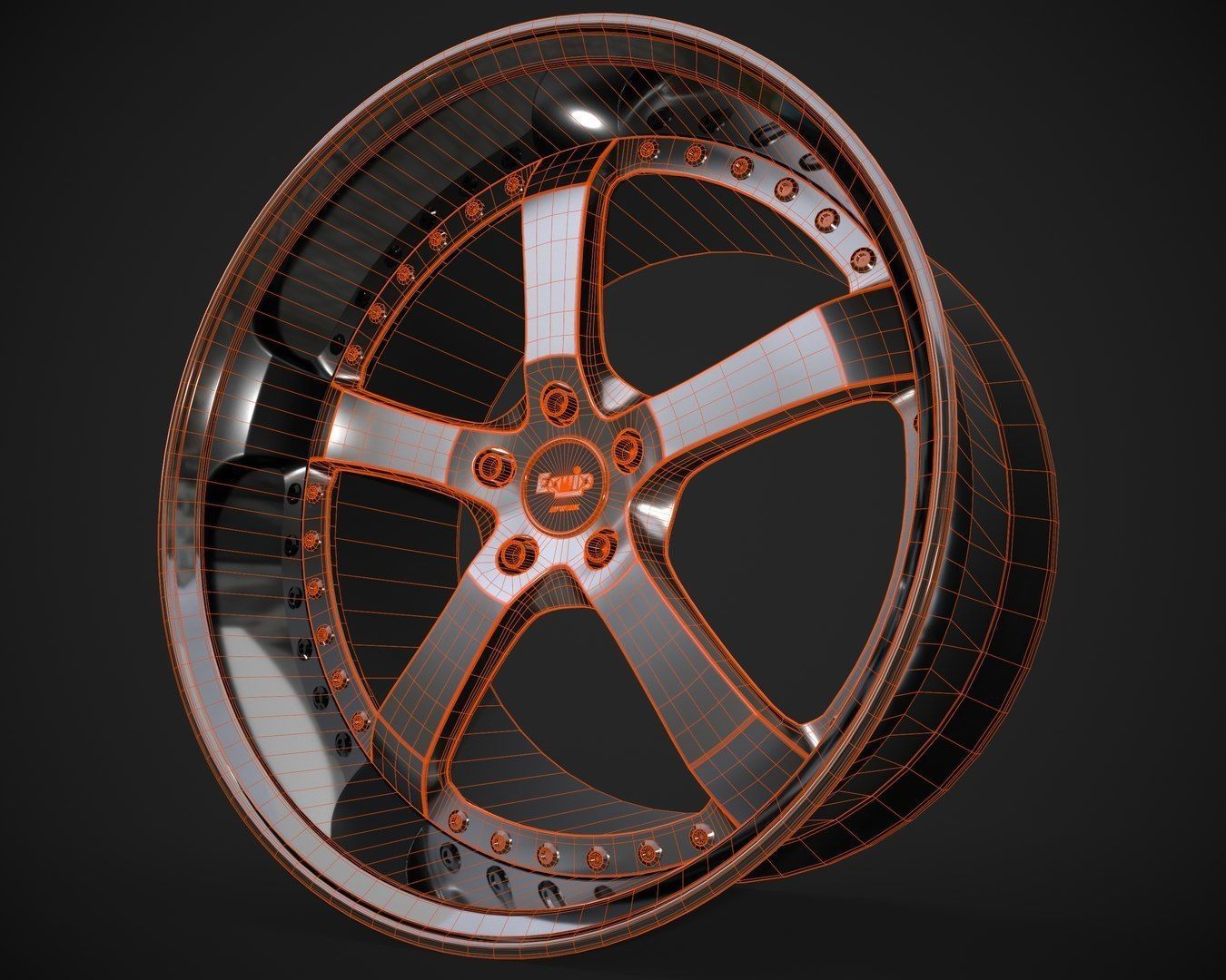 Rim Equip E05 Low-poly 3D model_12