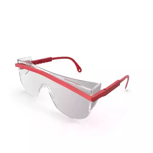 Glasses Safety Clear Low-poly 3D model