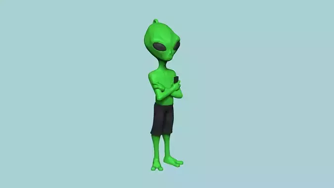Alien Keychain V2 - Complete Body Funny Gift