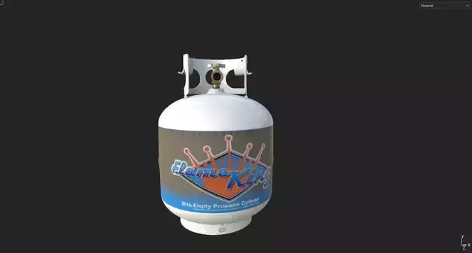 Flame king Low-poly 3D model