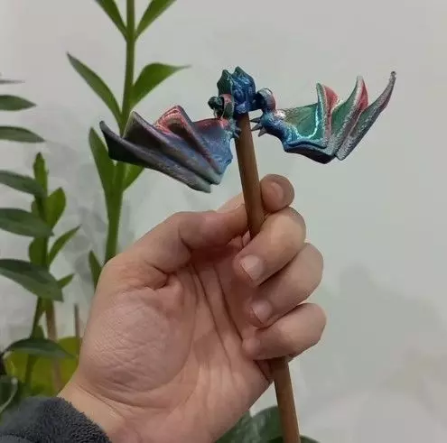 Flexy Dragons Pencil Cap 3D print model