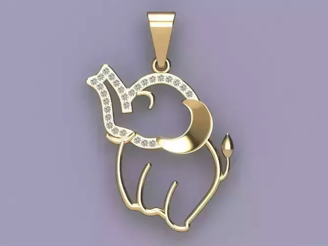 Elephant pendant 