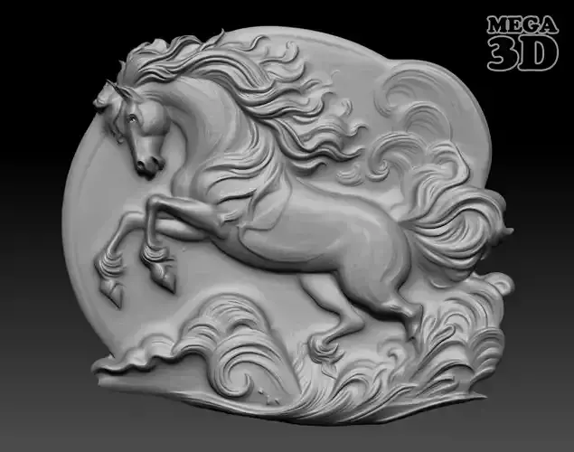 Horse Bas relief 240510 08