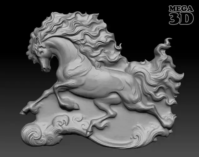 Horse Bas relief 240510 06