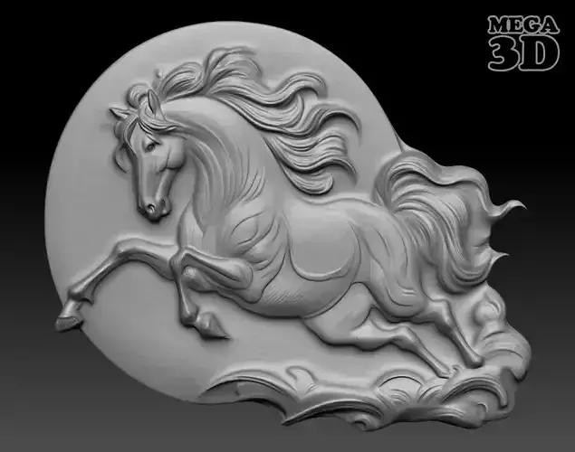 Horse Bas relief 240510 05