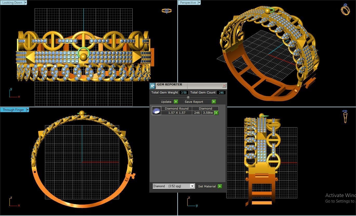 bvlgari bangle 3D print model_1