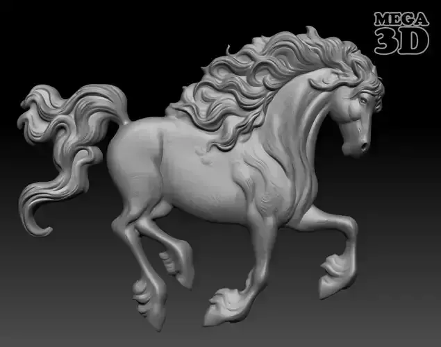 Horse Bas relief 240510 03