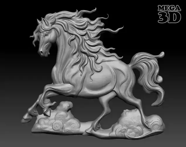 Horse Bas relief 240510 02