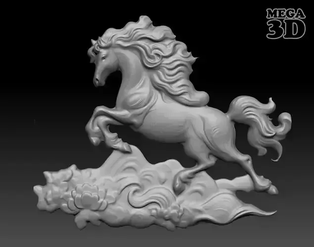 Horse Bas relief 240510 01