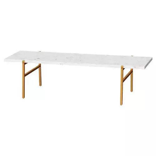 SLAB SMALL BRASS COFFEE TABLE NEW
