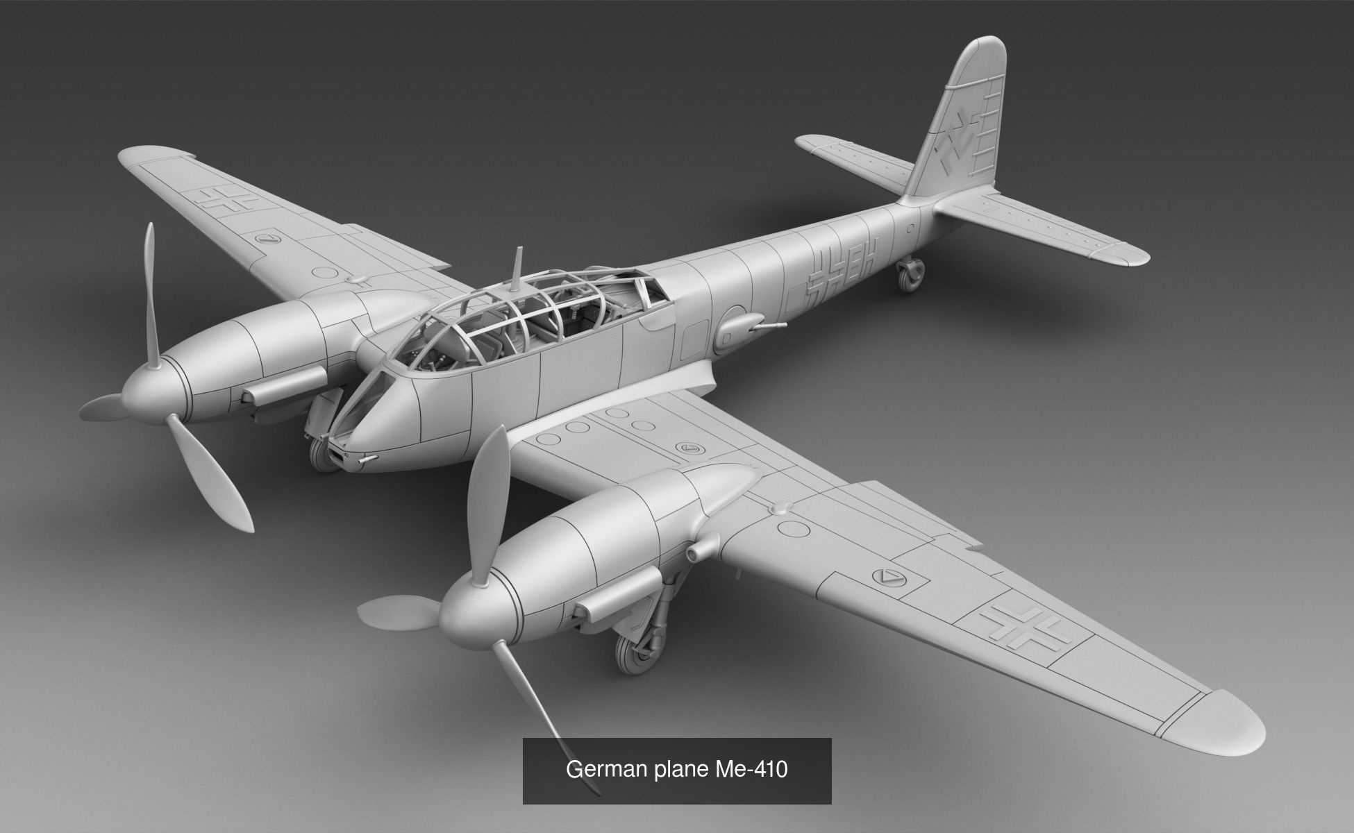 Planes WW2 - Germany 3D Model Collection_8
