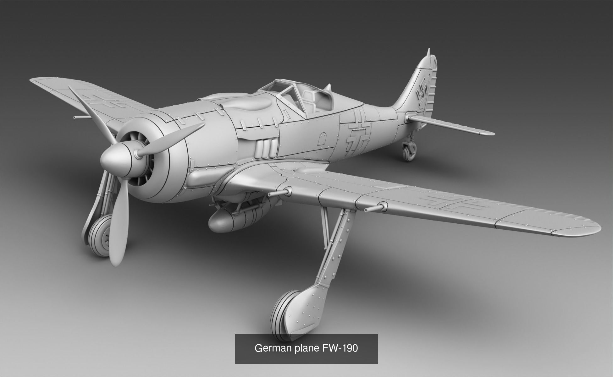 Planes WW2 - Germany 3D Model Collection_3