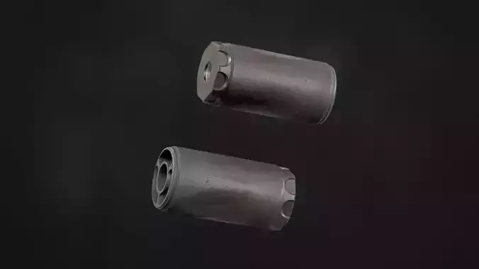 Surefire WARDEN Direct Thread 1-2-28 Free low-poly 3D model