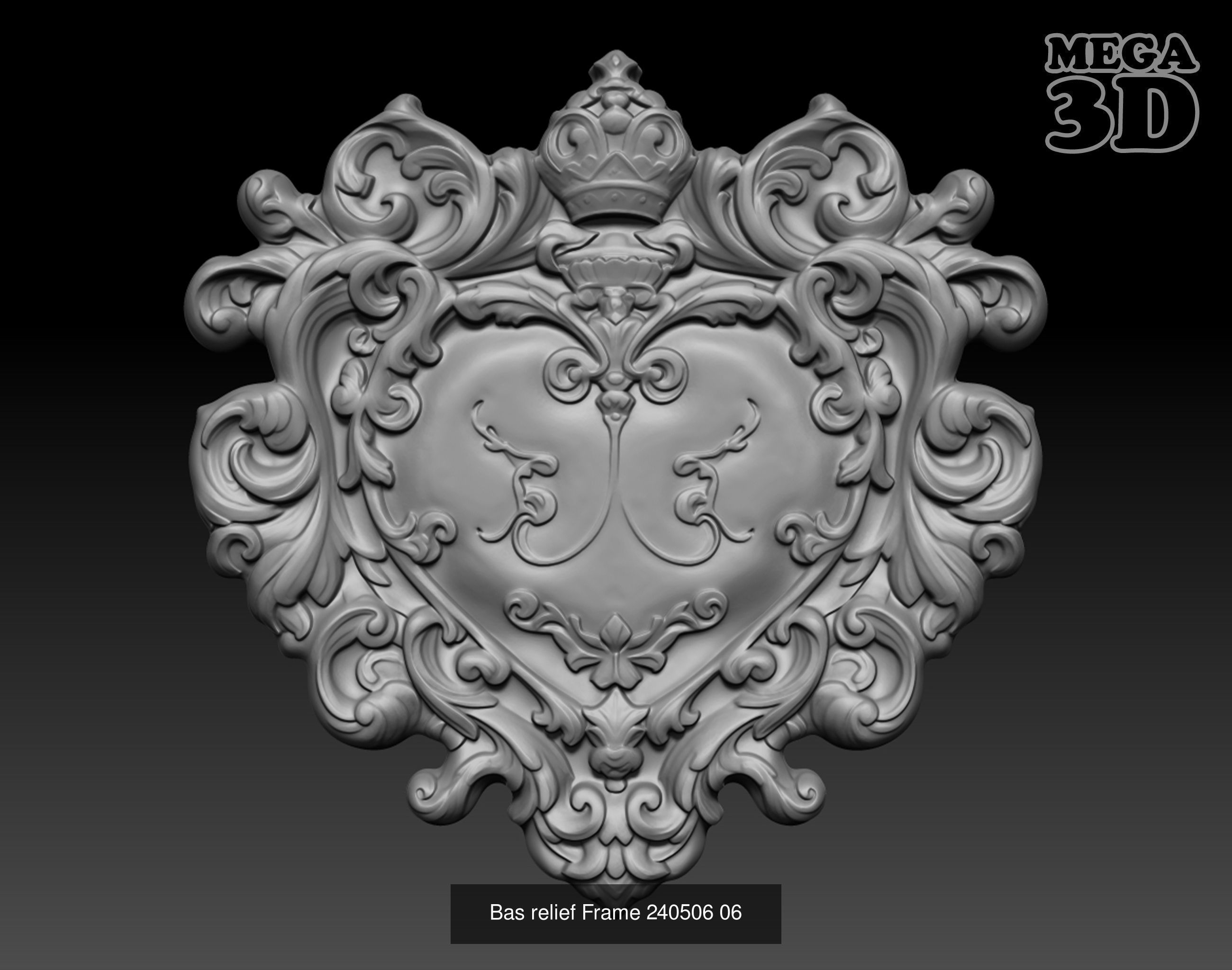 Bas relief Frame Pack 240506  3D Model Collection_14