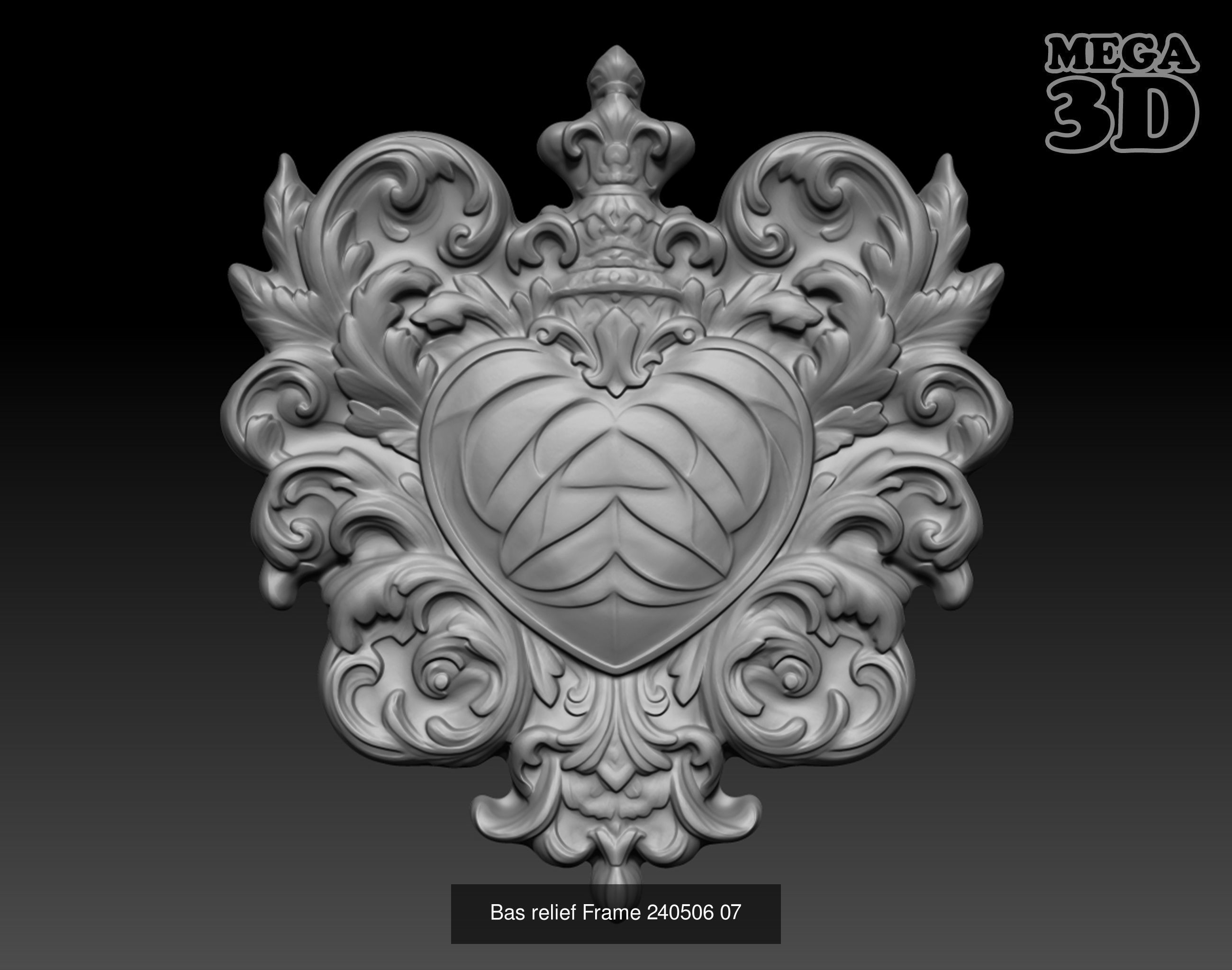 Bas relief Frame Pack 240506  3D Model Collection_13