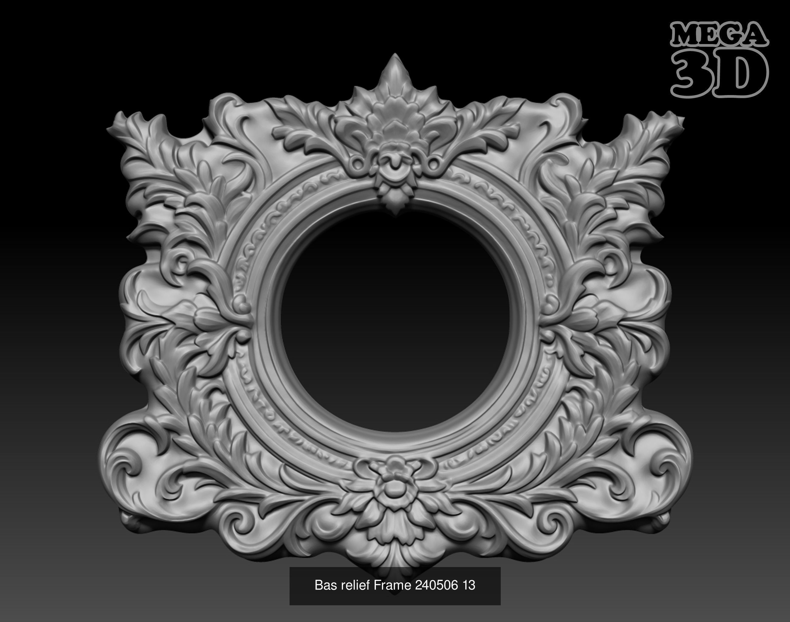 Bas relief Frame Pack 240506  3D Model Collection_7