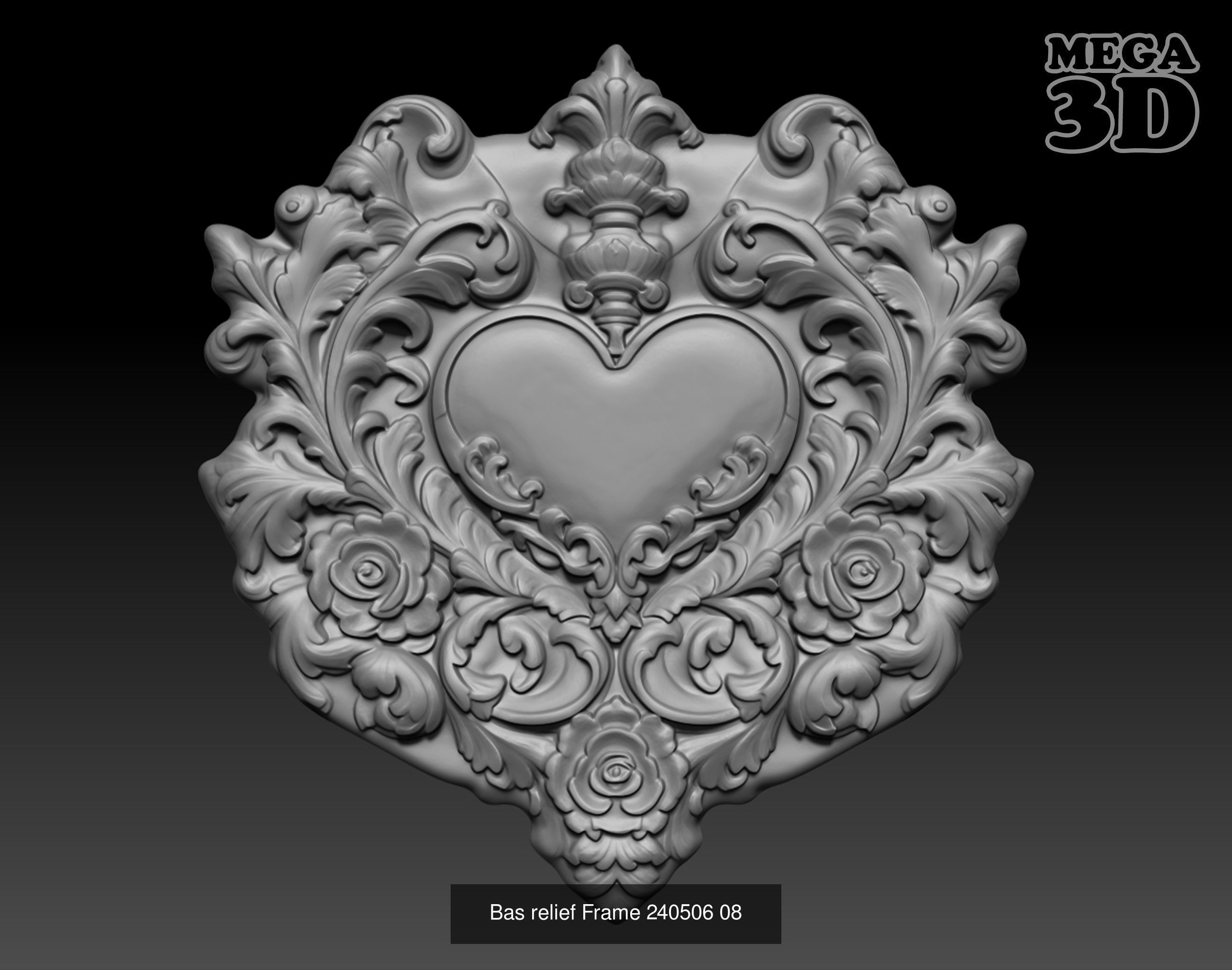 Bas relief Frame Pack 240506  3D Model Collection_12
