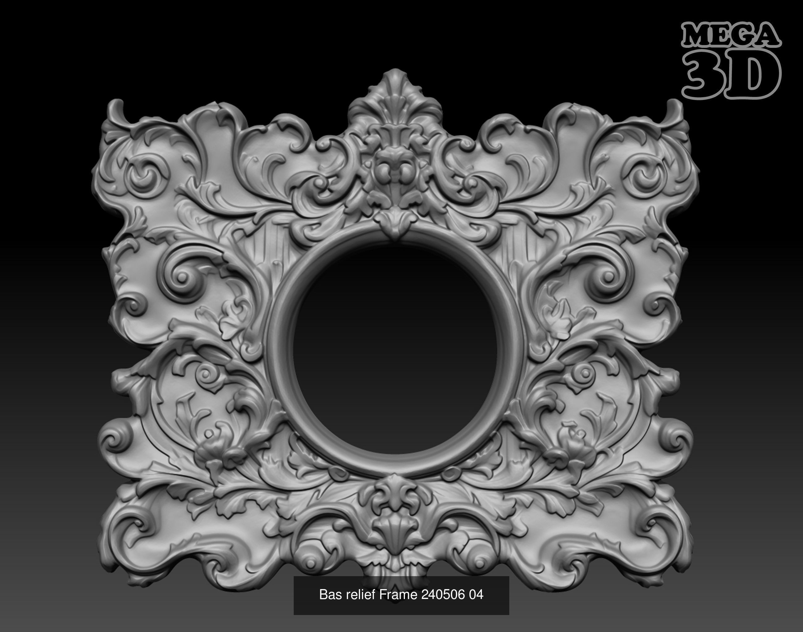 Bas relief Frame Pack 240506  3D Model Collection_16