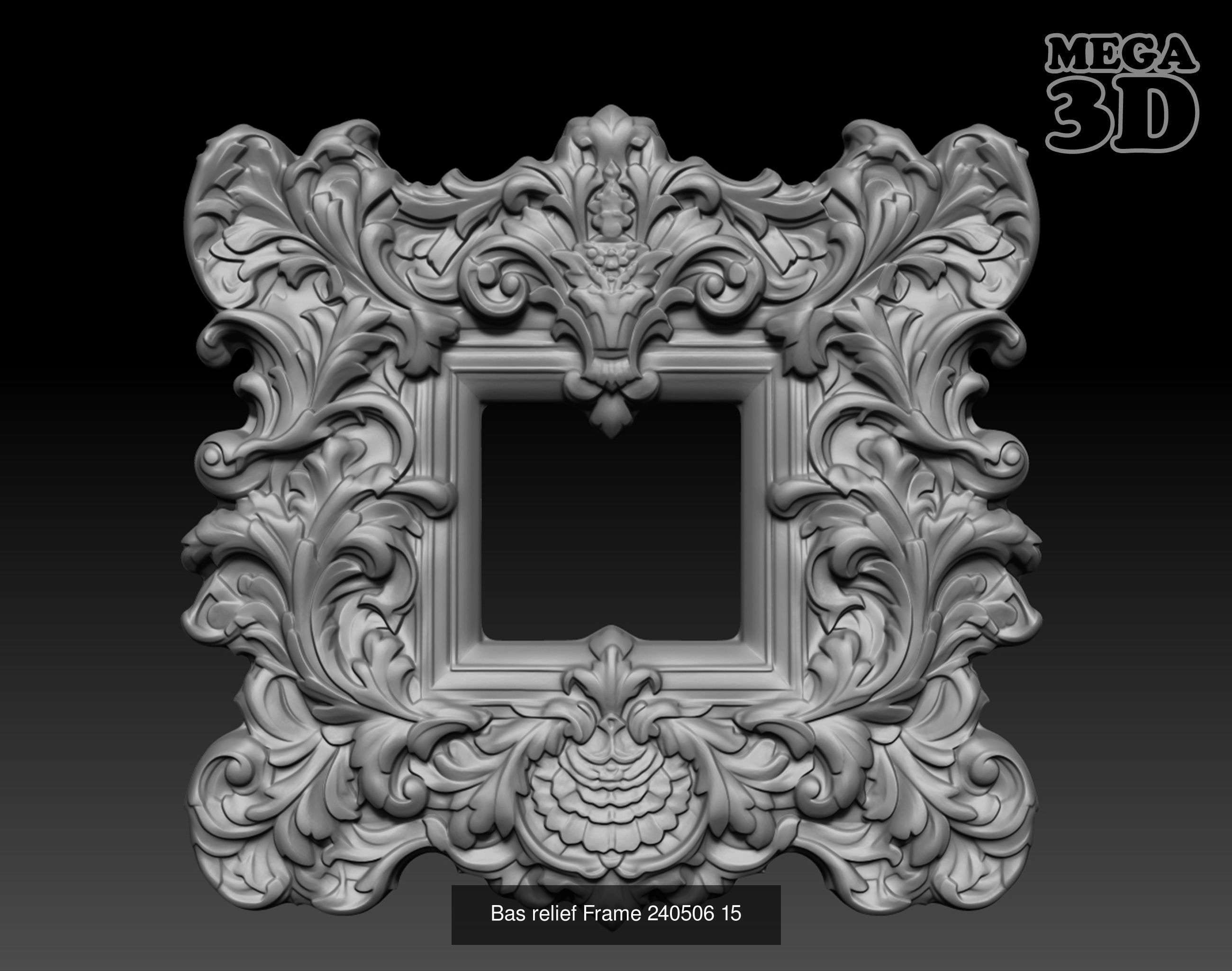 Bas relief Frame Pack 240506  3D Model Collection_5