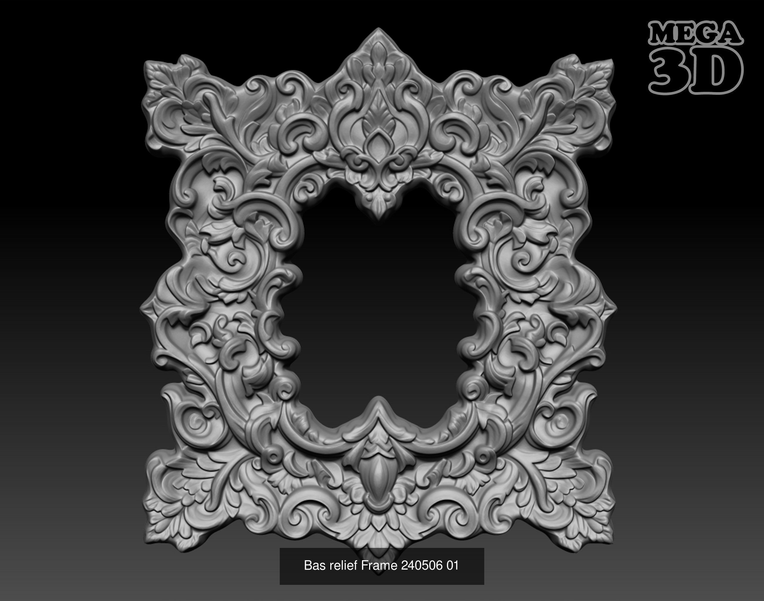 Bas relief Frame Pack 240506  3D Model Collection_19