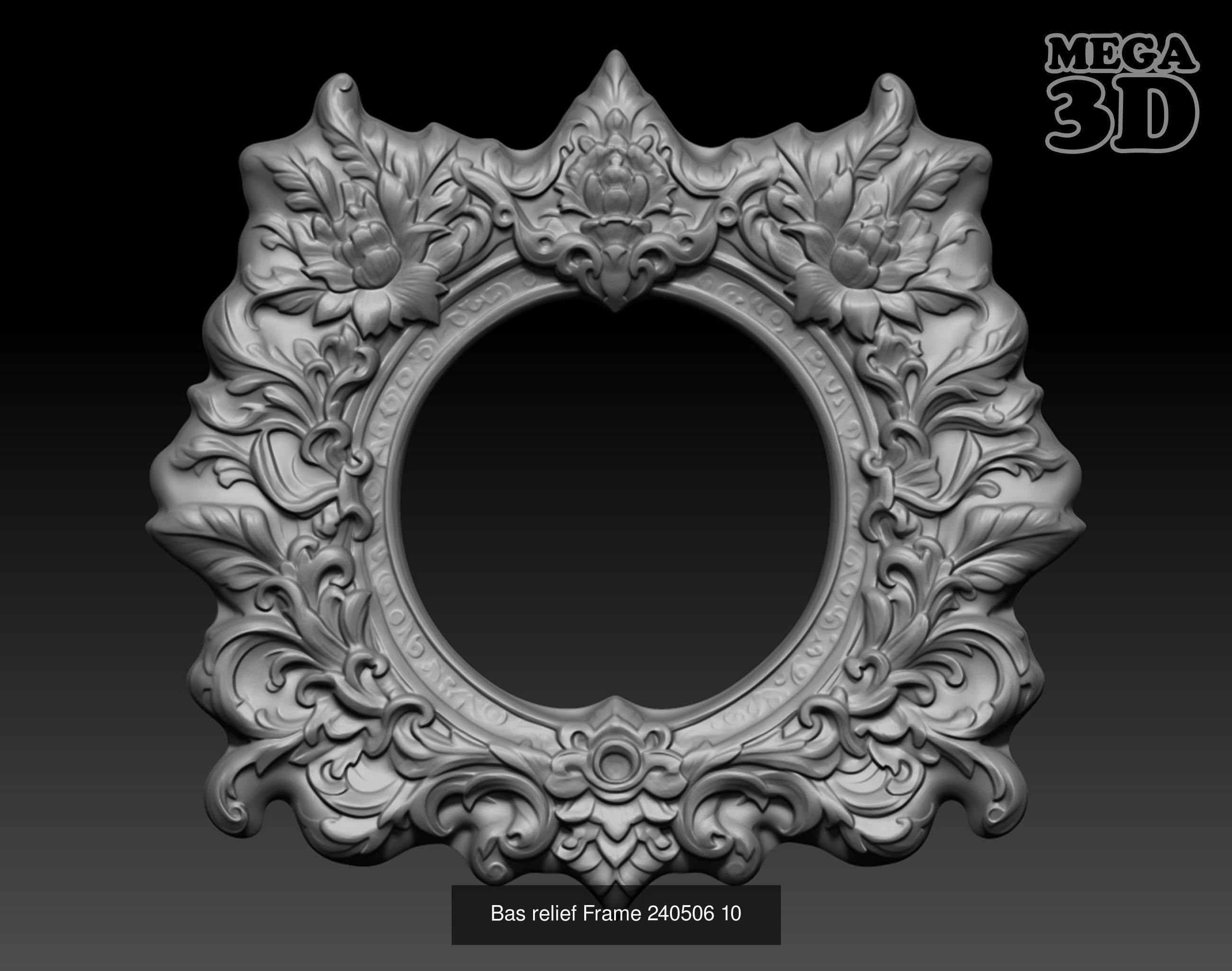 Bas relief Frame Pack 240506  3D Model Collection_10