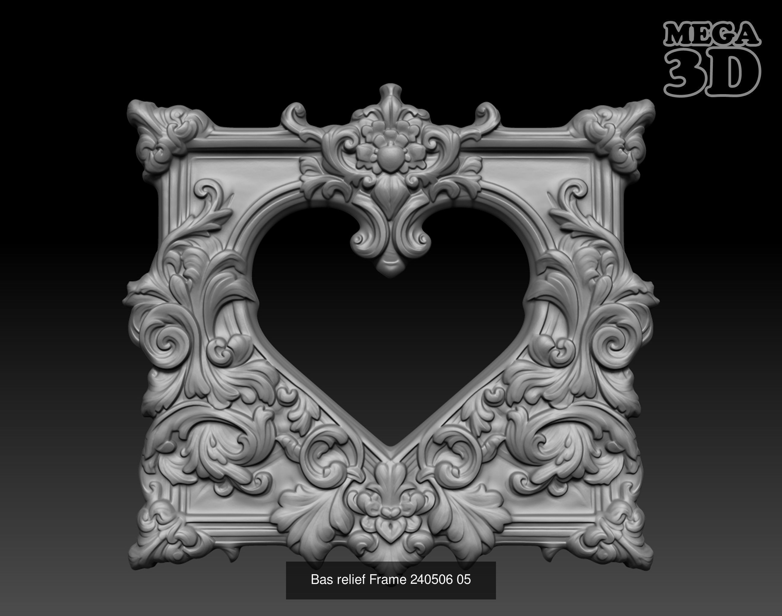 Bas relief Frame Pack 240506  3D Model Collection_15